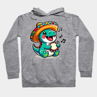 Cute Dino Singing Hoodie